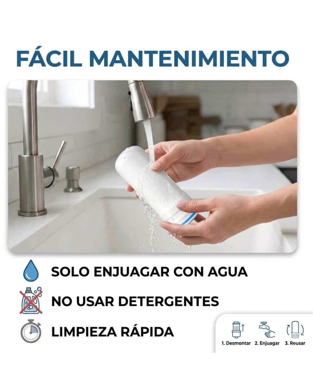 Filtro purificador de agua